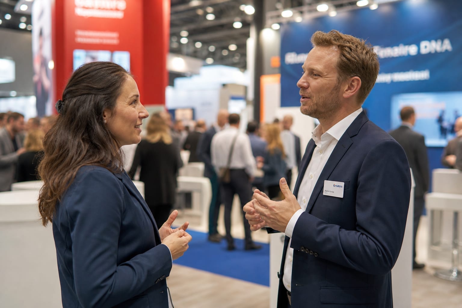 Networking und gute Stimmung – Messestand Aktion – Beat the Pro!